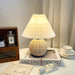 Rattan Pleated Table lamp-DWHOME