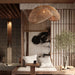 Rattan Wave Pendant Light-DWHOME