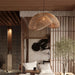 Rattan Wave Pendant Light-DWHOME