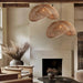 Rattan Wave Pendant Light-DWHOME