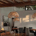 Rattan Wave Pendant Light-DWHOME