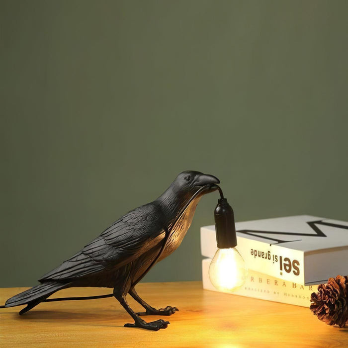 Raven Resin Table Lamp-DWHOME