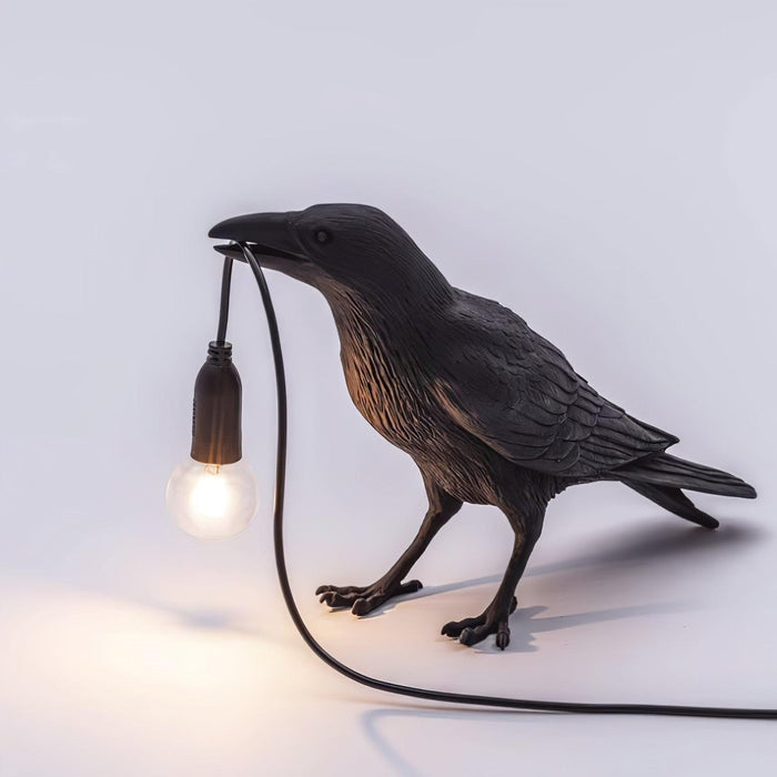 Raven Resin Table Lamp-DWHOME