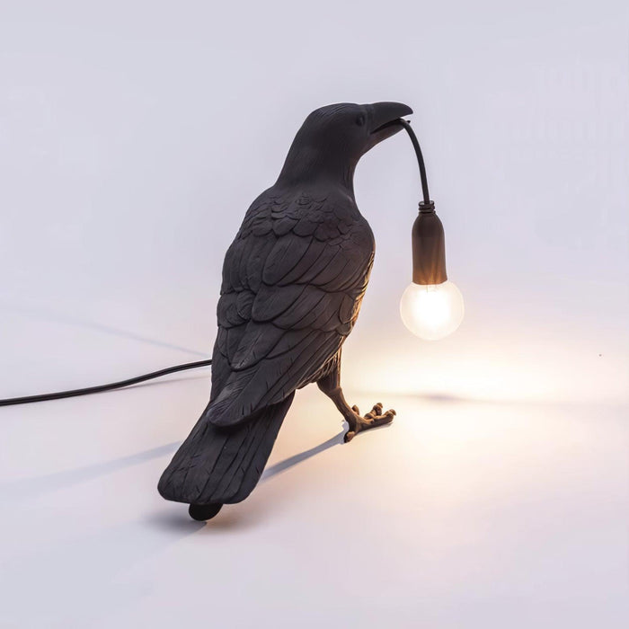 Raven Resin Table Lamp-DWHOME