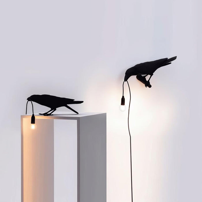 Raven Resin Table Lamp-DWHOME
