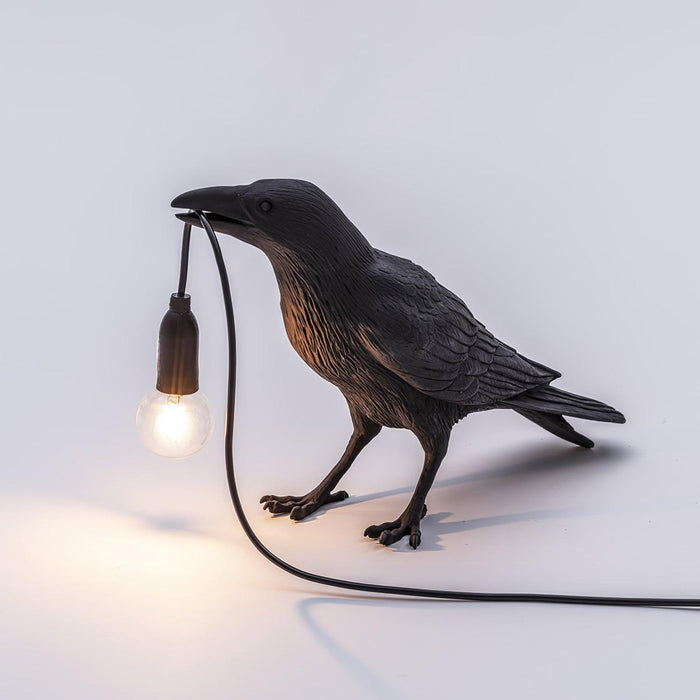 Raven Resin Table Lamp-DWHOME