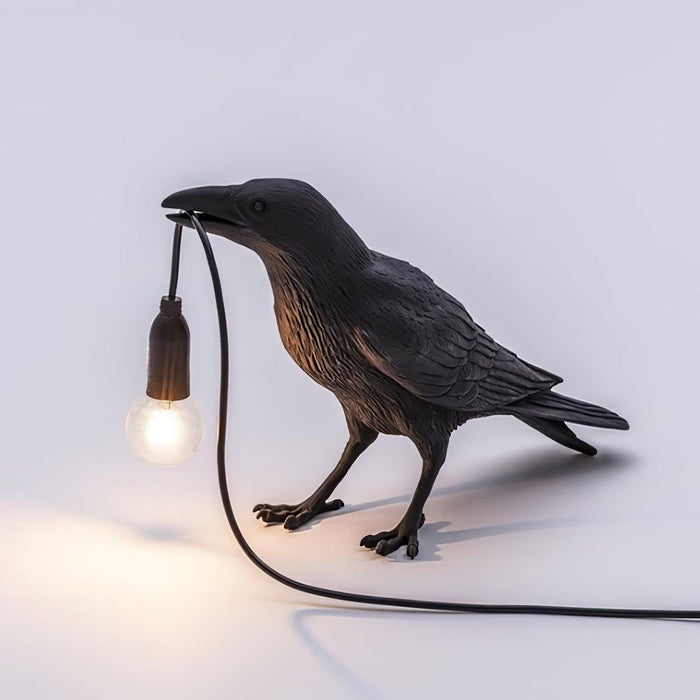 Raven Resin Table Lamp-DWHOME