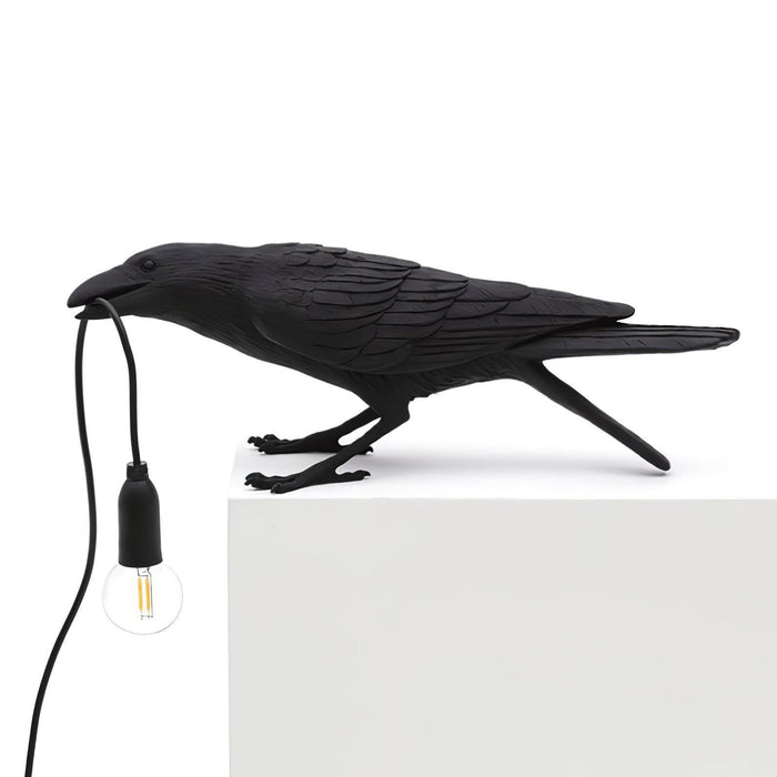 Raven Resin Table Lamp-DWHOME