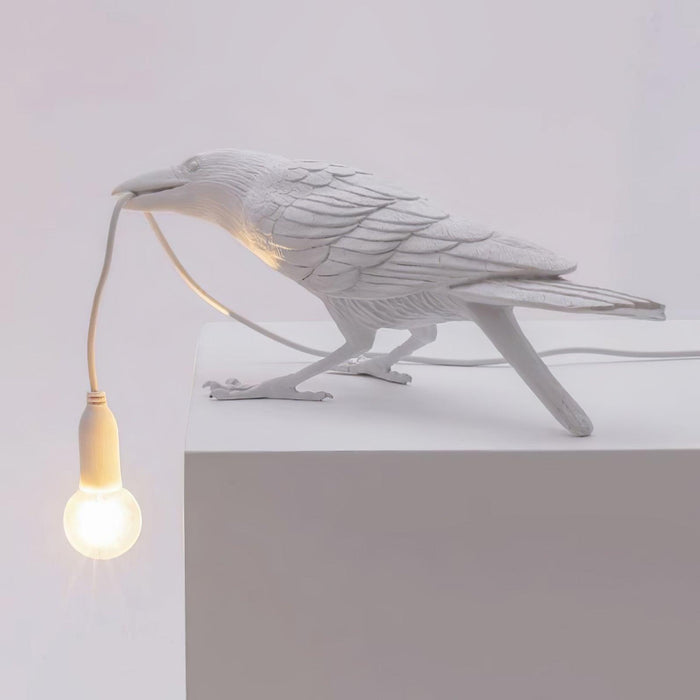 Raven Resin Table Lamp-DWHOME