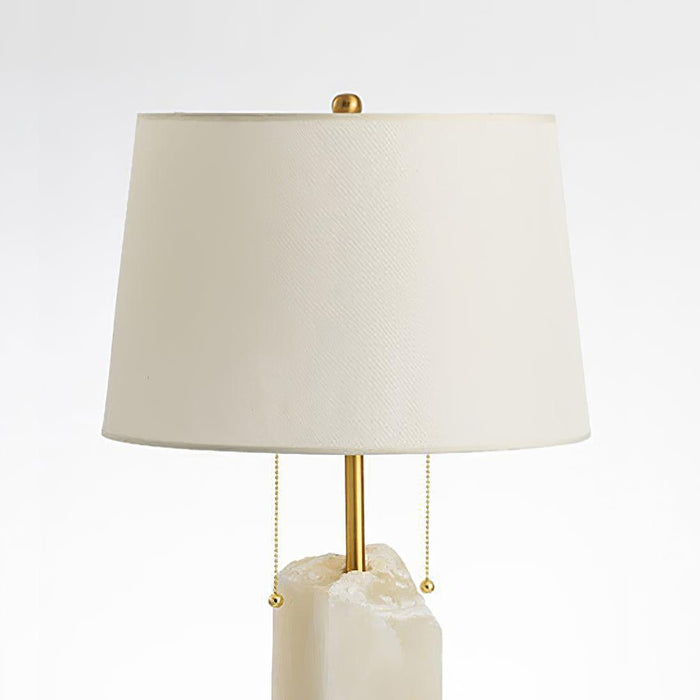Raw Alabaster Table Lamp-DWHOME