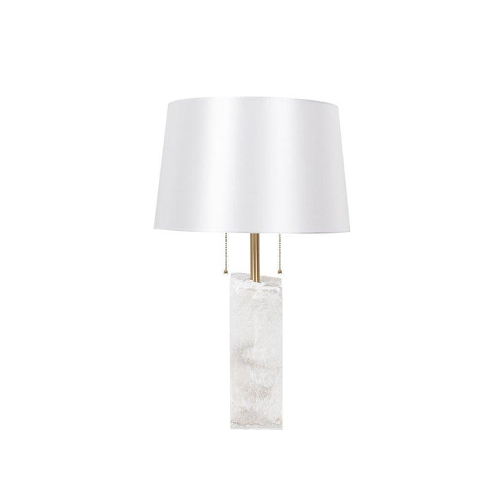 Raw Alabaster Table Lamp-DWHOME