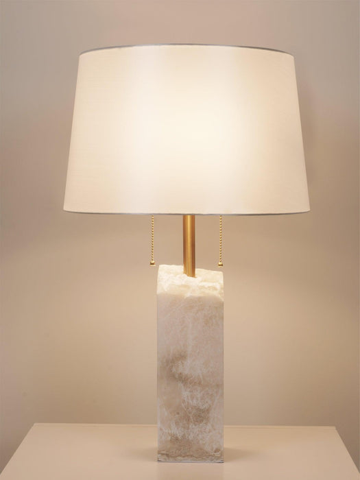 Raw Alabaster Table Lamp-DWHOME