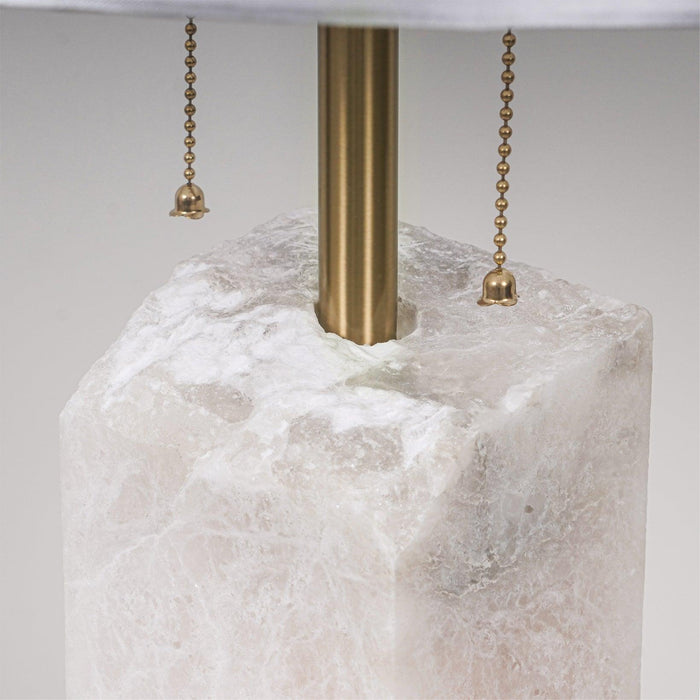 Raw Alabaster Table Lamp-DWHOME