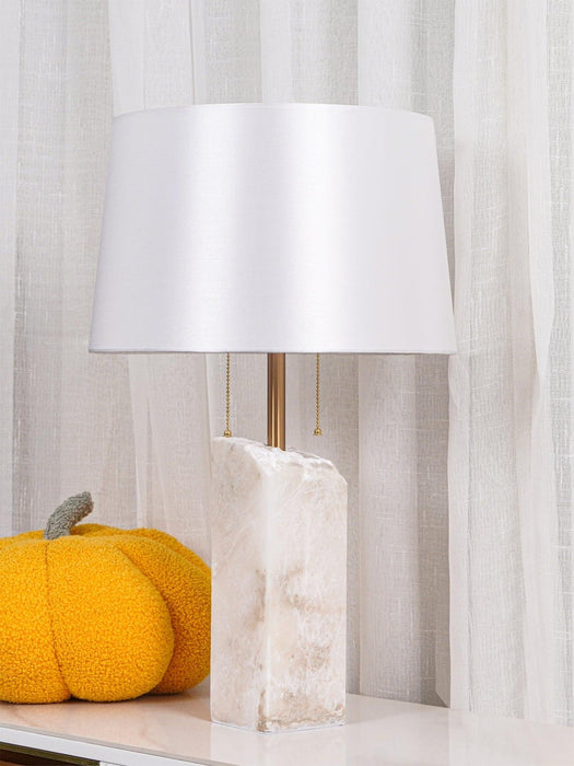 Raw Alabaster Table Lamp-DWHOME