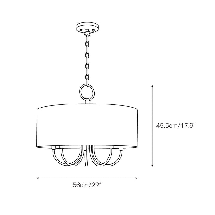 Raymond Drum Chandelier-DWHOME