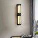 Rectangular Alabaster Brass Wall Sconce - Vakkerlight