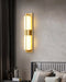 Rectangular Alabaster Brass Wall Sconce - Vakkerlight
