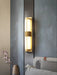 Rectangular Alabaster Brass Wall Sconce - Vakkerlight
