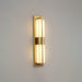 Rectangular Alabaster Brass Wall Sconce - Vakkerlight