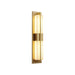 Rectangular Alabaster Brass Wall Sconce - Vakkerlight