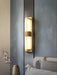 Rectangular Alabaster Brass Wall Sconce - Vakkerlight