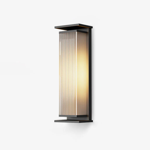 Rectangular Box Solar Outdoor Wall Lamp-DWHOME