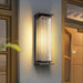 Rectangular Box Solar Outdoor Wall Lamp-DWHOME