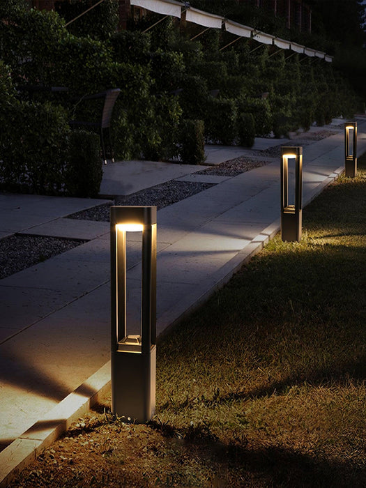 Rectangular Column Garden Outdoor Light-DWHOME
