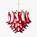 Red Glass Murano Petals Chandelier-DWHOME