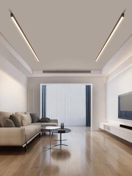 Reetahnna Slim Rectangular Linear Ceiling Lamp - DWHOME