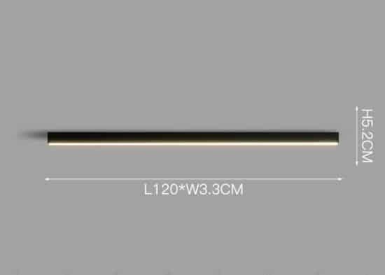 Reetahnna Slim Rectangular Linear Ceiling Lamp - DWHOME