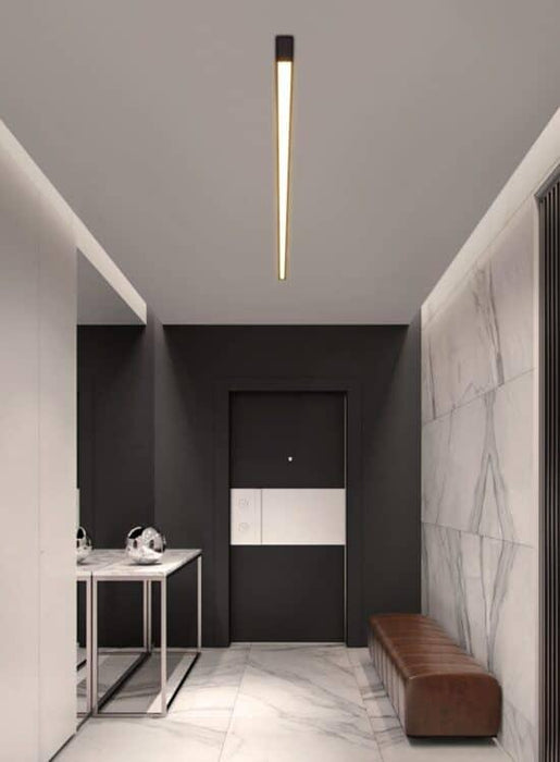 Reetahnna Slim Rectangular Linear Ceiling Lamp - DWHOME
