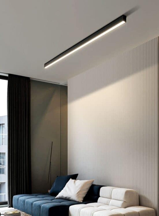 Reetahnna Slim Rectangular Linear Ceiling Lamp - DWHOME