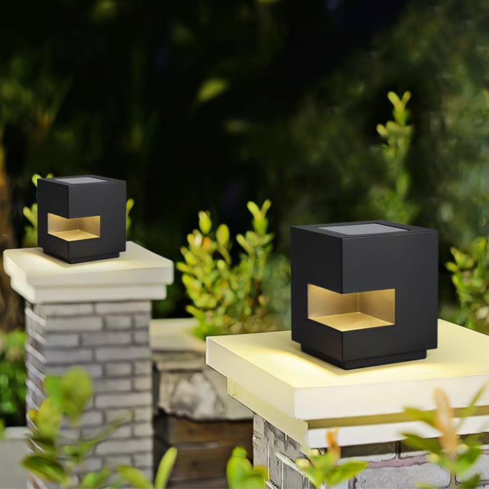 Regular Cube Post Outdoor Light-DWHOME
