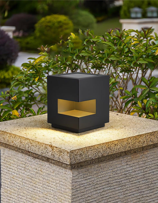 Regular Cube Post Outdoor Light-DWHOME