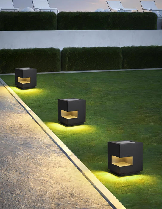 Regular Cube Post Outdoor Light-DWHOME