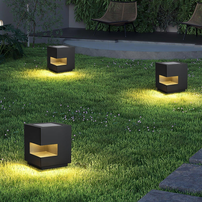Regular Cube Post Outdoor Light-DWHOME