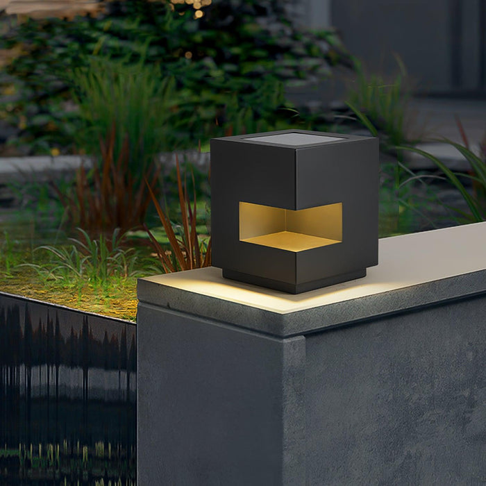 Regular Cube Post Outdoor Light-DWHOME