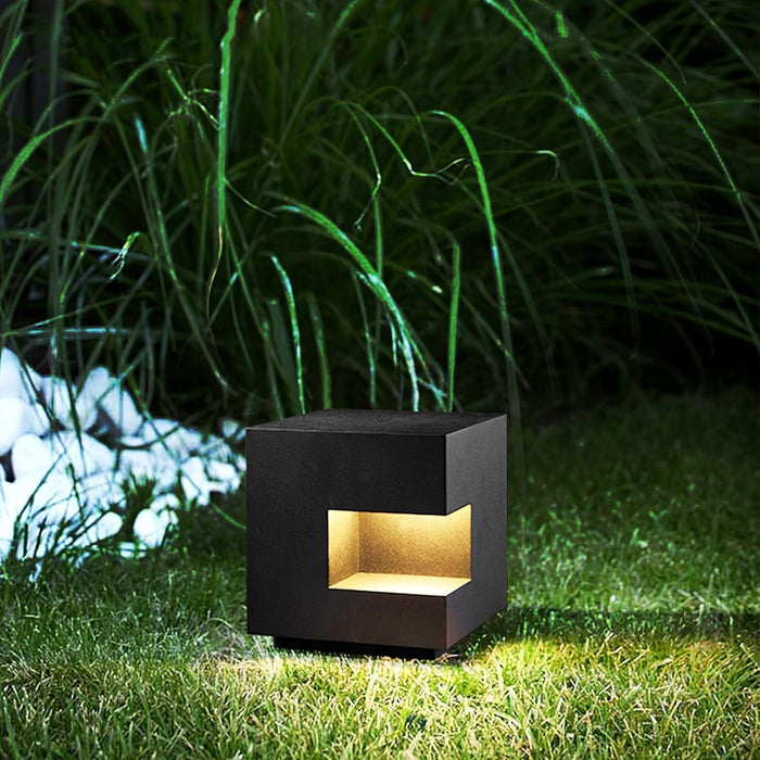 Regular Cube Post Outdoor Light-DWHOME