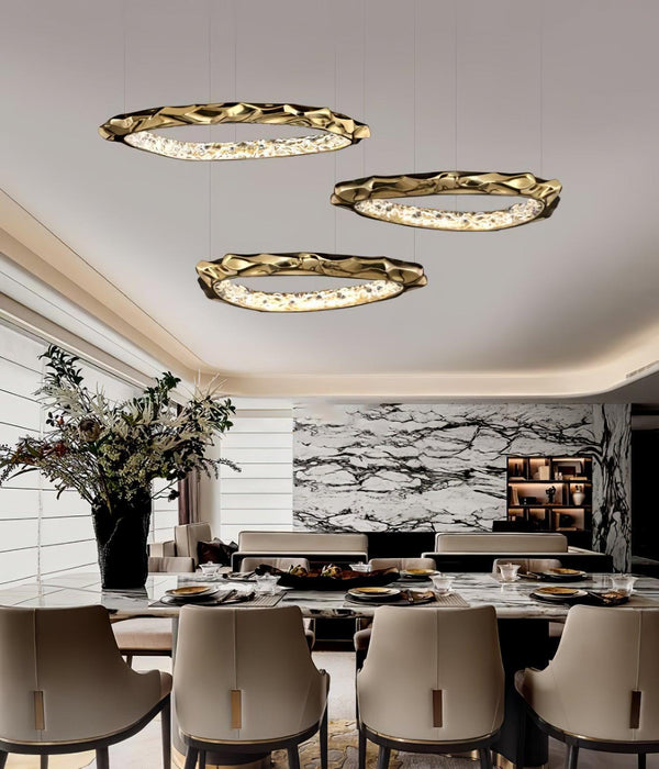 Resin Circlet Brass Pendant Lamp-DWHOME