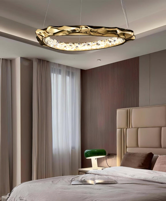 Resin Circlet Brass Pendant Lamp-DWHOME