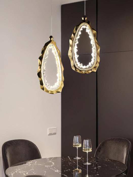 Resin Circlet Brass Pendant Lamp-DWHOME