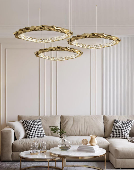 Resin Circlet Brass Pendant Lamp-DWHOME
