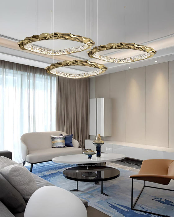Resin Circlet Brass Pendant Lamp-DWHOME