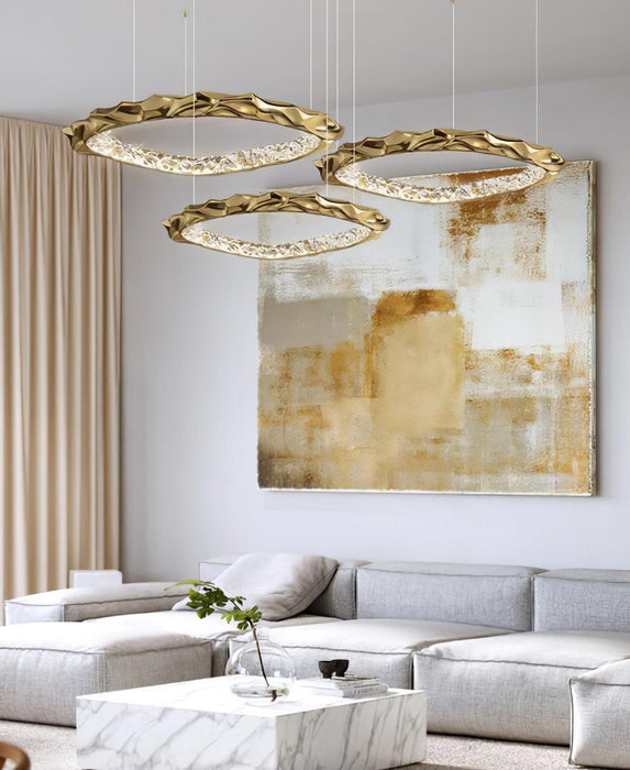 Resin Circlet Brass Pendant Lamp-DWHOME