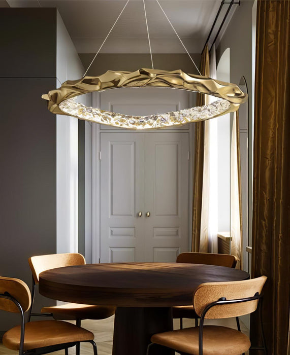 Resin Circlet Brass Pendant Lamp-DWHOME