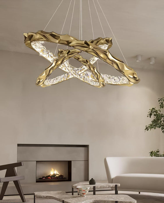 Resin Circlet Brass Pendant Lamp-DWHOME