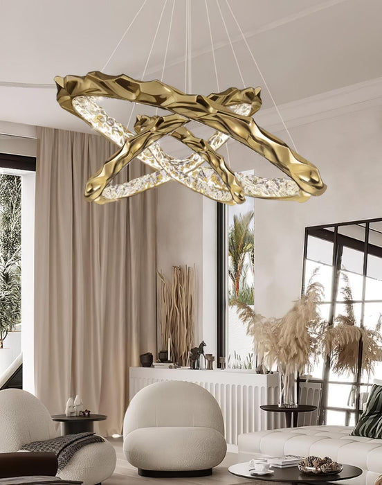 Resin Circlet Brass Pendant Lamp-DWHOME