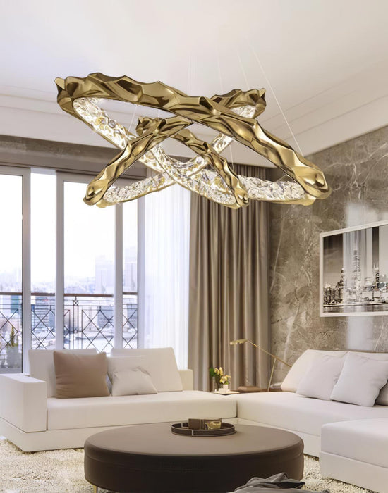 Resin Circlet Brass Pendant Lamp-DWHOME