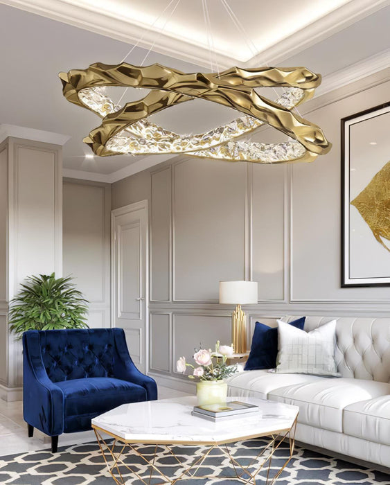 Resin Circlet Brass Pendant Lamp-DWHOME